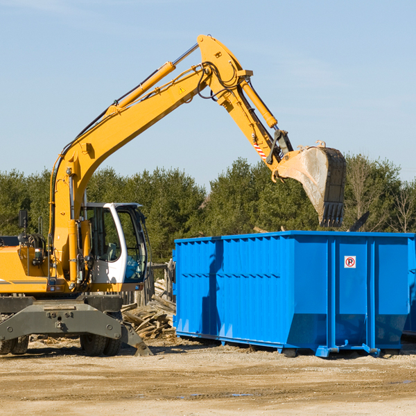 what size residential dumpster rentals are available in Goose Lake Iowa